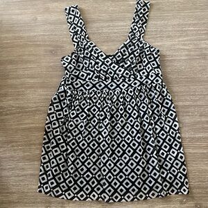 Ladies’ MICHAEL KORS Black and White Top - Size M (Pre-Owned)